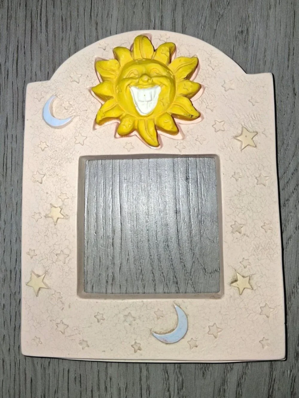 Vintage Celestial Home Decor Sun Medallion Moon and Stars Mini Frame Whimsigoth